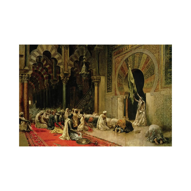 Interior Of The Mosque At Cordoba, C.1880 by Edwin Lord Weeks - Wrapped Canvas Print, 30.48 cm H x 45.72 cm W
