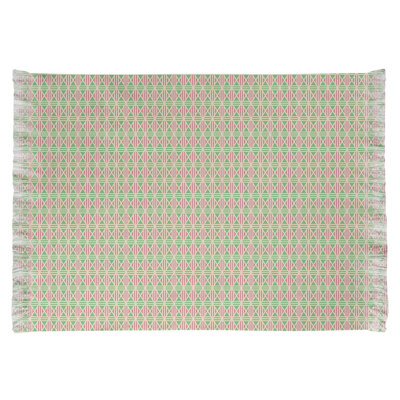 Tapis rouge/rose à carreaux Mcguigan