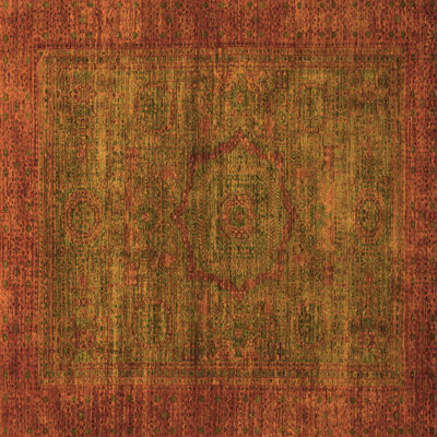 Tapis oriental en chenille tissé à la machine en brun / rouge Mayreli