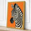 Zebra in Profile Graphic - Wrapped Canvas-1334229531-1334229537
