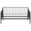 Matte Black Metal Twin Daybed Bed Frame