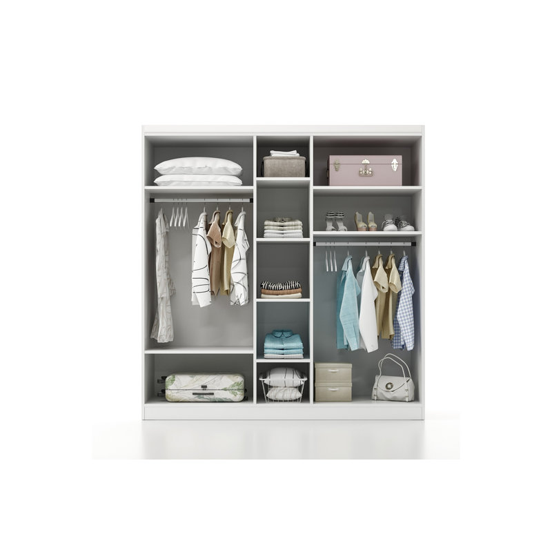 Berend 5 Door Manufactured Wood Wardrobe, 198cm H x 54cm W x 34cm D