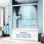 56-60"W X 60"H Double Sliding Tub Shower Door, Aluminium Alloy Frame, 1/4" (6Mm) Thick SGCC Tempered Clear Glass.