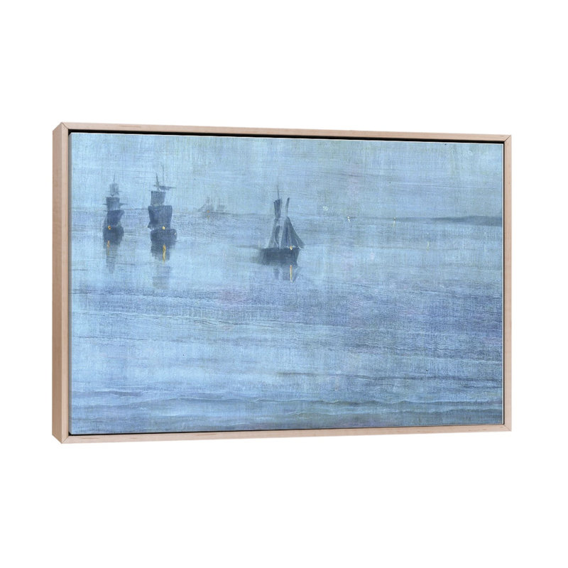 Print, 66.04 cm H x 101.6 cm W x 4.445 cm D, Natural Wood