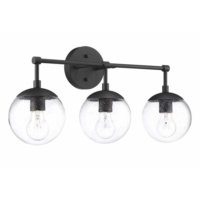 Vazken 3 - Light Dimmable Vanity Light, Matte Black