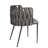 Willene Waterfall Round Marble Dining Table Set with Sculptural Base and 6 Woven Strap Chairs – 7-Piece Modern Dining Set with Metal Frame-961105444
