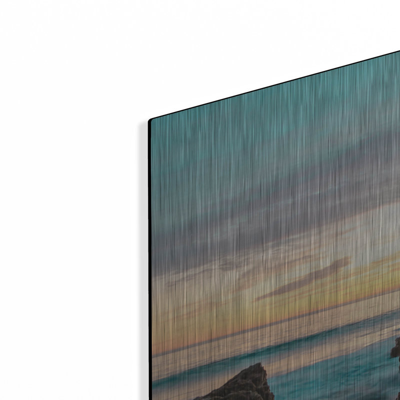 Art mural luxueux «Malibu Sunset» par Elena Chukhlebova, 36 po x 24 po, H 24 po x l 36 po