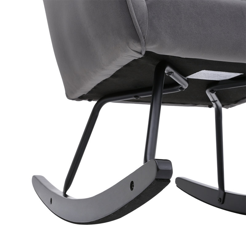 Gray frosted rocking chair