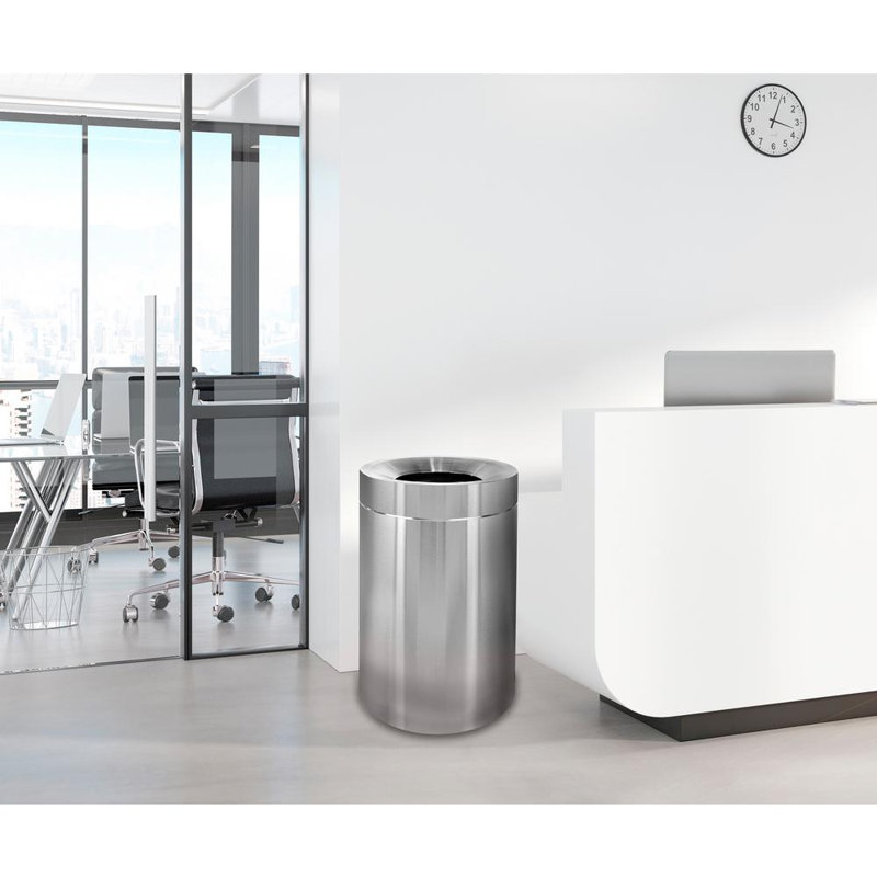 Poubelle en acier inoxydable 50 gallons, Acier inoxydable