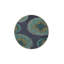 Tapis décoratif noir rayé à motif de feuilles lavable-370500960