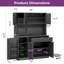 Cabinet multifonctionnel avec rangement, lumières DEL et prises de courant-527803798-529476159-271260436