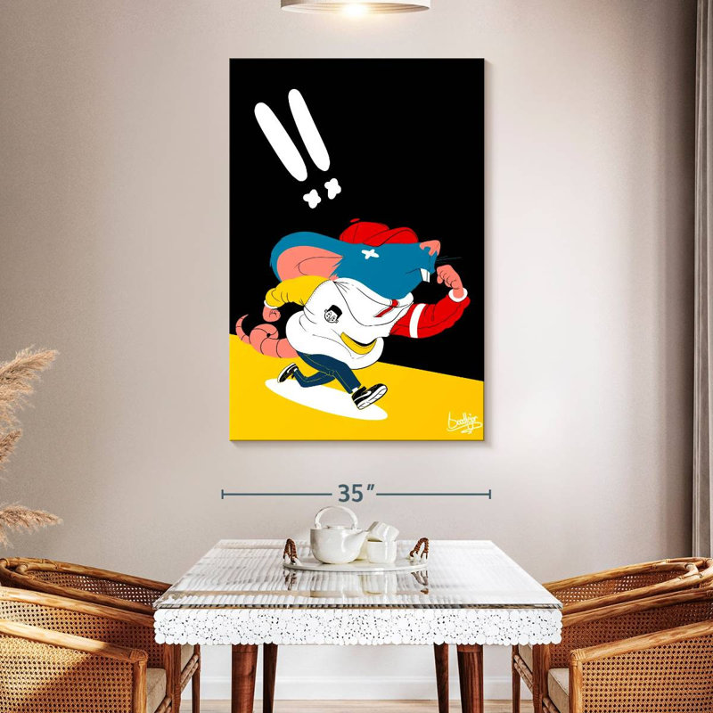 Ricky Rat, 51" H x 34" W