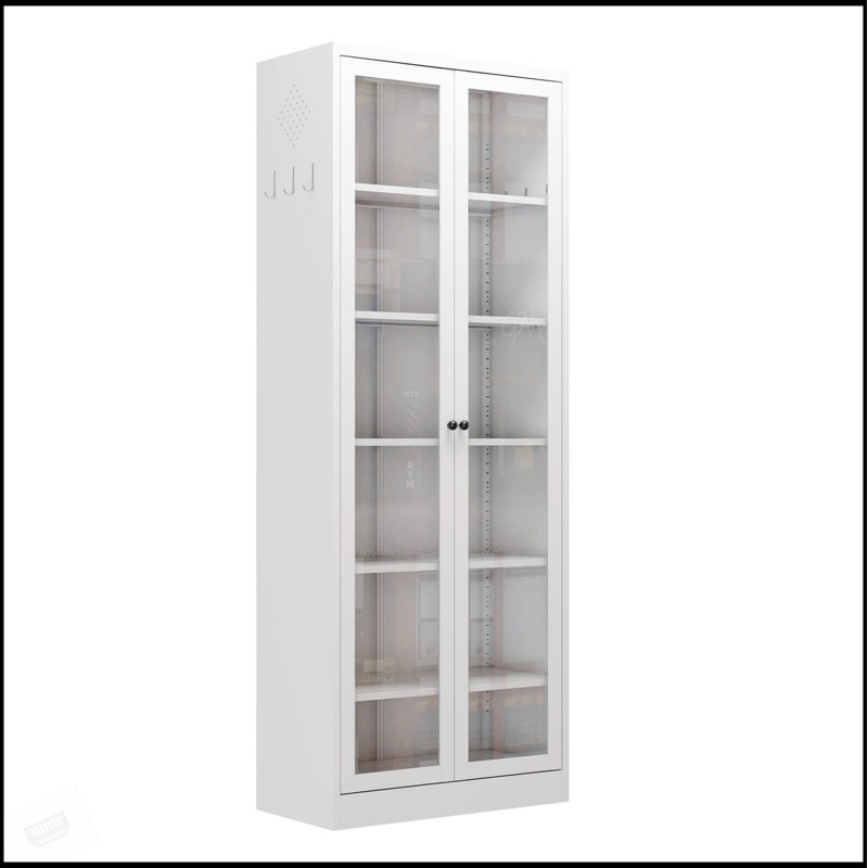 Armoire de cuisine en métal durable avec 5 tablettes réglables, rangement autoportant de 72 pouces de hauteur pour l'organisation à domicile