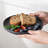 Ozetta 8-inch Gourmet Stoneware Dessert Plate Set, Reactive Glaze Slate Black-106736620
