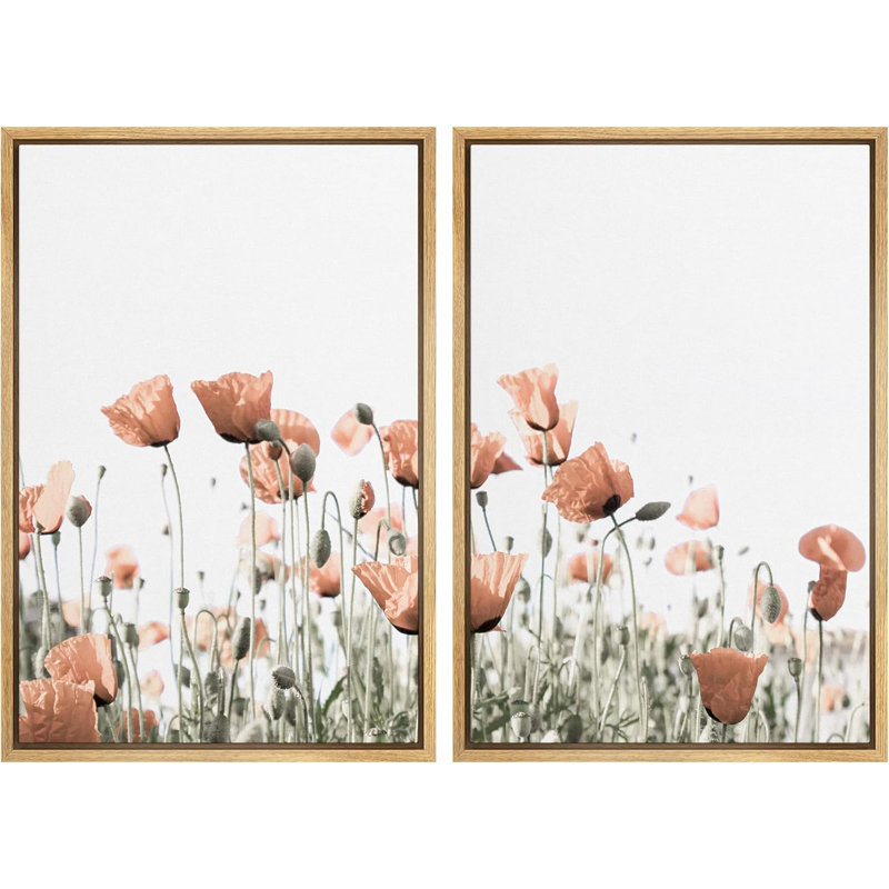 Champignon de style rétro, tulipe sauvage, fleurs, photographie botanique, moderne, rustique, paysage, Naturel