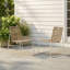 Ensemble de 2 chaises en rotin empilables Ziaa - sans assemblage, sans accoudoirs pour un rangement facile-117296394