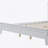 White Solid Wood King Platform Bed