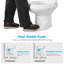 Toilette de camping à profil bas de 15 po avec pédale de bidet pour camping-car RV Yescom-125560762