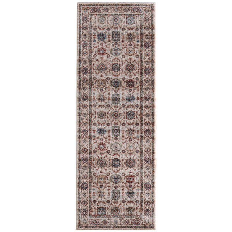 Pearson Traditional Oriental Ivory Area Rug, Runner 2'6" x 7'3"