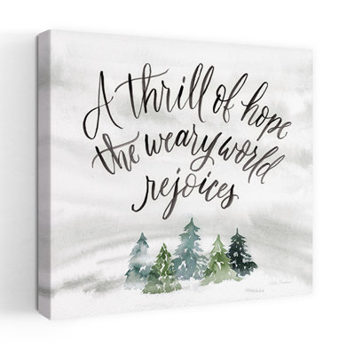 Thrill Of Hope by Kristen Brockmon - Wrapped Canvas Print