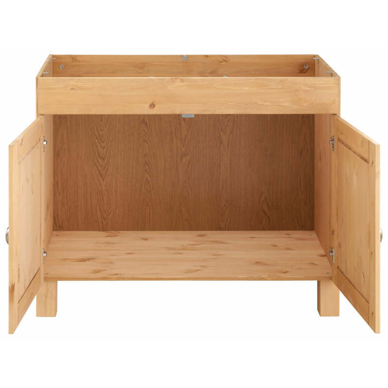 Scoville 100cm Single Bathroom Vanity Base Only, Stain Wax