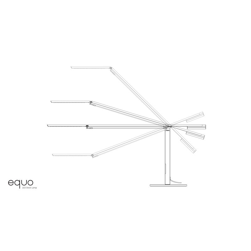 Equo Desk Table Lamp, Silver, Cool