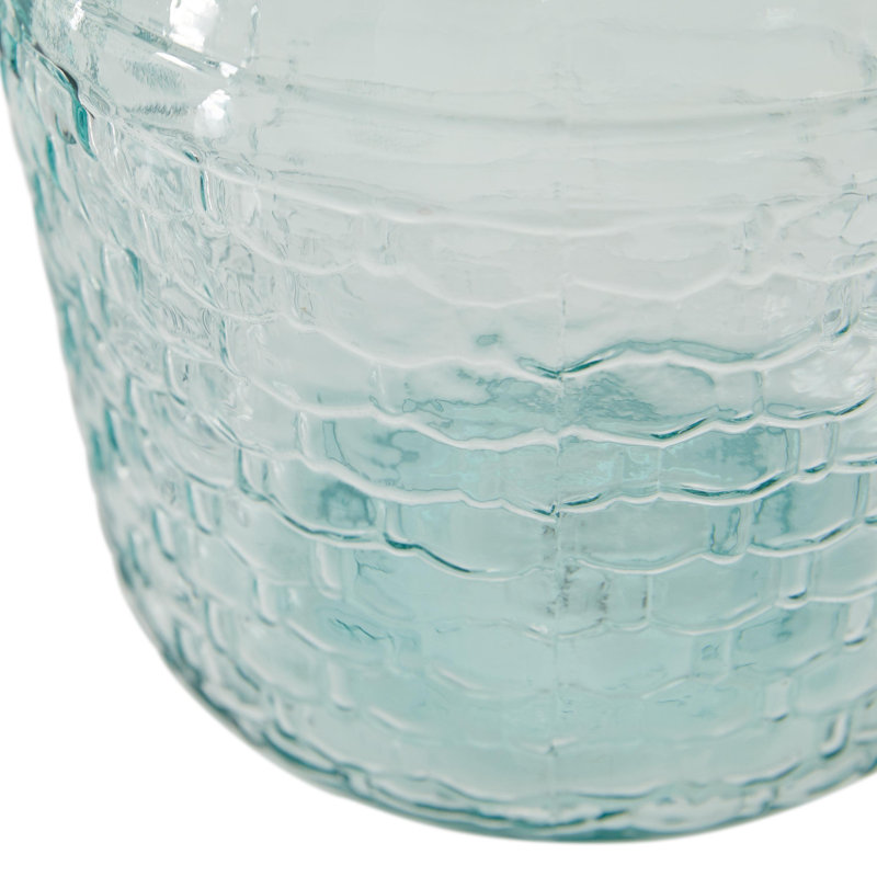 Vase en verre recyclé avec texture de bulle Siebert, H 12 po x l 8 po x P 8 po