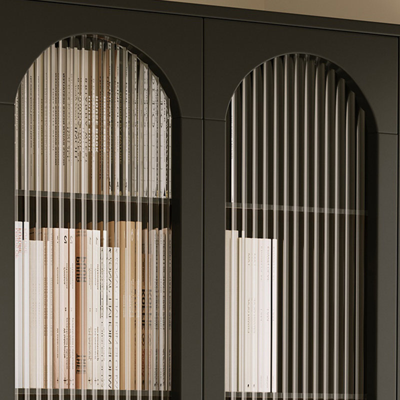 Light luxury black bookcase