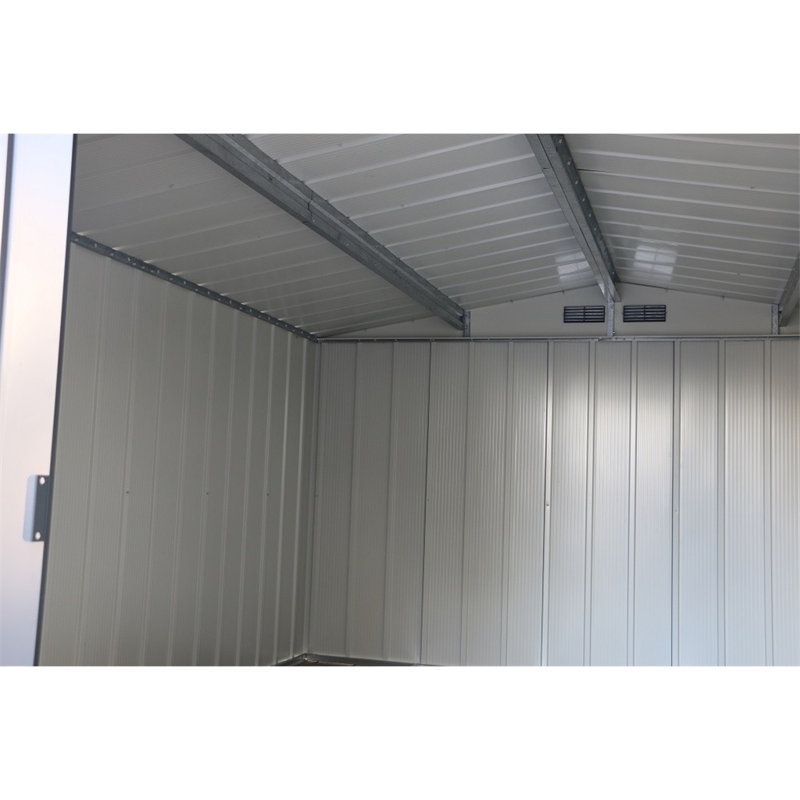 Salford 10 ft. W x 10 ft. D Metal Garden Shed, Anthracite Grey