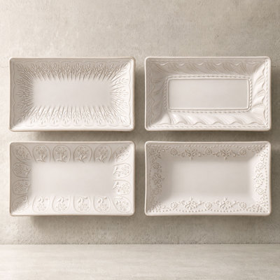  Assiettes à salade profondes en relief 8,25 pouces, ensemble de 4, allant au micro-ondes (plusieurs motifs)