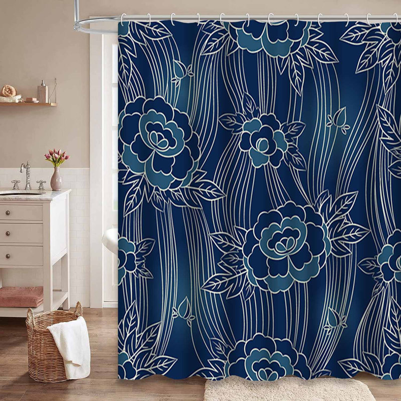 Rideau de douche Peony, L 72 po x l 78 po