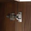 Petite armoire murale 12 po en ébène brun avec porte à fermeture douce KD Pack-1091732259