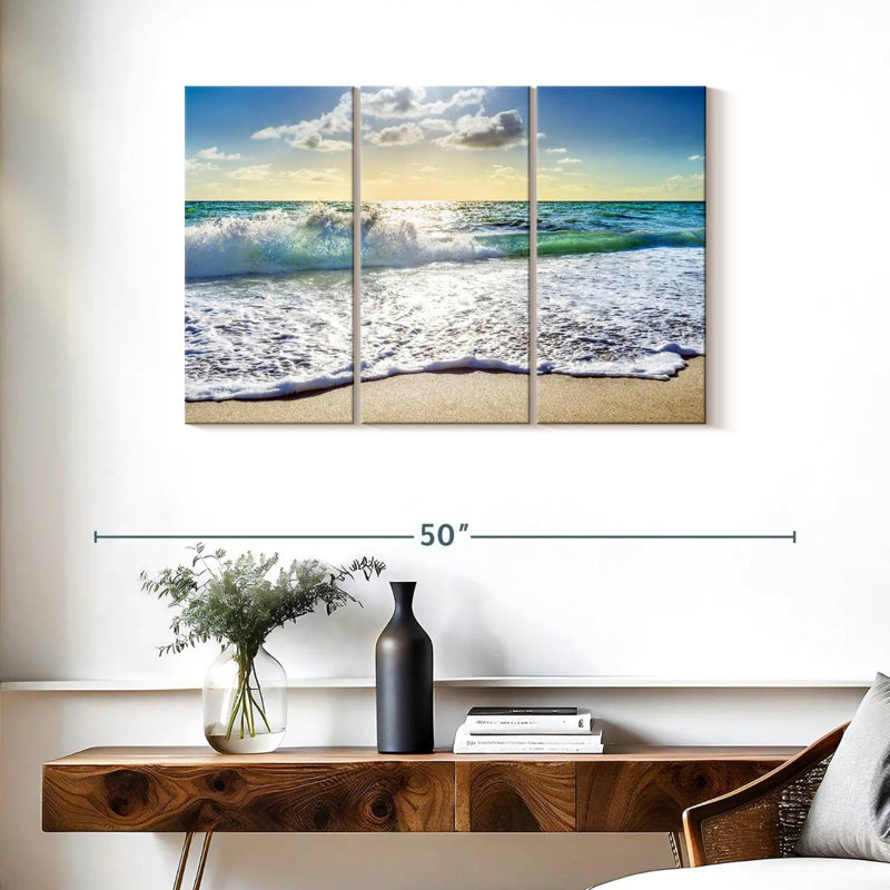 Gillard Rolling Beach Waves South Florida, H 24 po x l 38 po