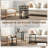 Nesting Tables Set of 3, Stackable Round Coffee Tables, Rustic Brown