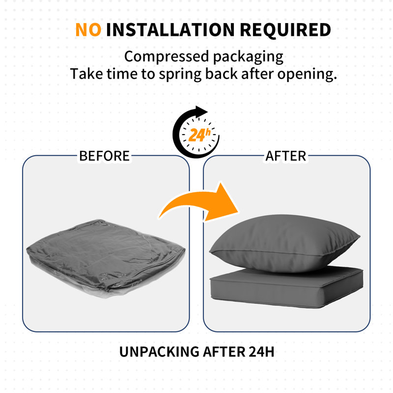 Outdoor Replacement Cushion Set Seat/Back Cushion  (SOFA NOT INCLUDED))