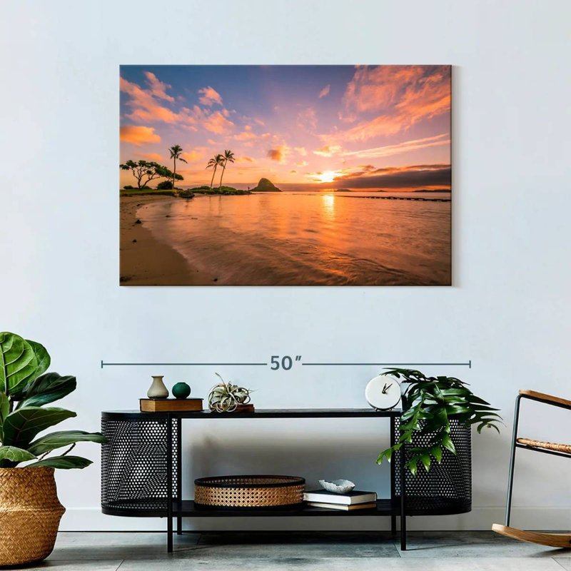 Coucher de soleil tropical Gillard Hawaii, H 30 po x l 45 po
