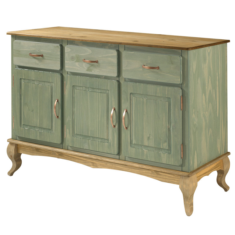 Wednesbury 57.28'' Solid Wood Sideboard, Green