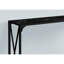 Console 2 pièces avec plateau et étagère inférieure noirs, aspect marbre, structure métallique, idéale pour l'entrée, le salon ou la chambre.