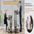 Rustic Brown 32" Portable Height Adjustable Standing Desk With Outlets