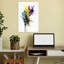 Vibrant Color Splash Abstract Contemporary Modern Violet Wall Art Print 1 Piece Wrapped Canvas Wall Art-826673701