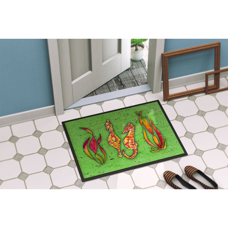 Tapis d'intérieur antidérapant Seahorse, Rectangle 2 pi x 3 pi