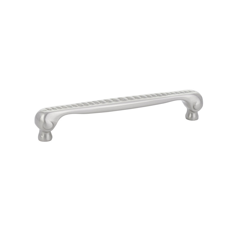 Poignée arche 4 po en corde, Nickel satiné, 6"