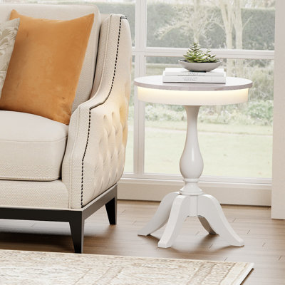 Armgard Solid Wood End Table
