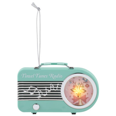 Ornement de radio rétro 4,75 po