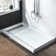 60 in. x 34 in. D Single Threshold Shower Panel Base with Drain Assembly and Drain Cover Included, Non-Slip
