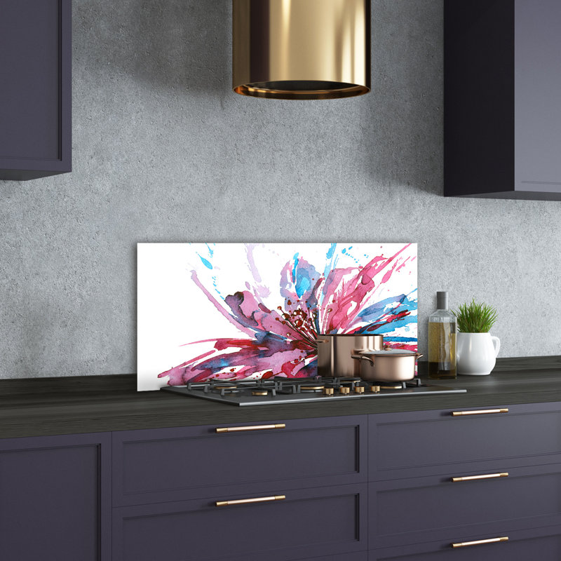 Azuri 50cm W x 100cm L Glass Peel and Stick Panel