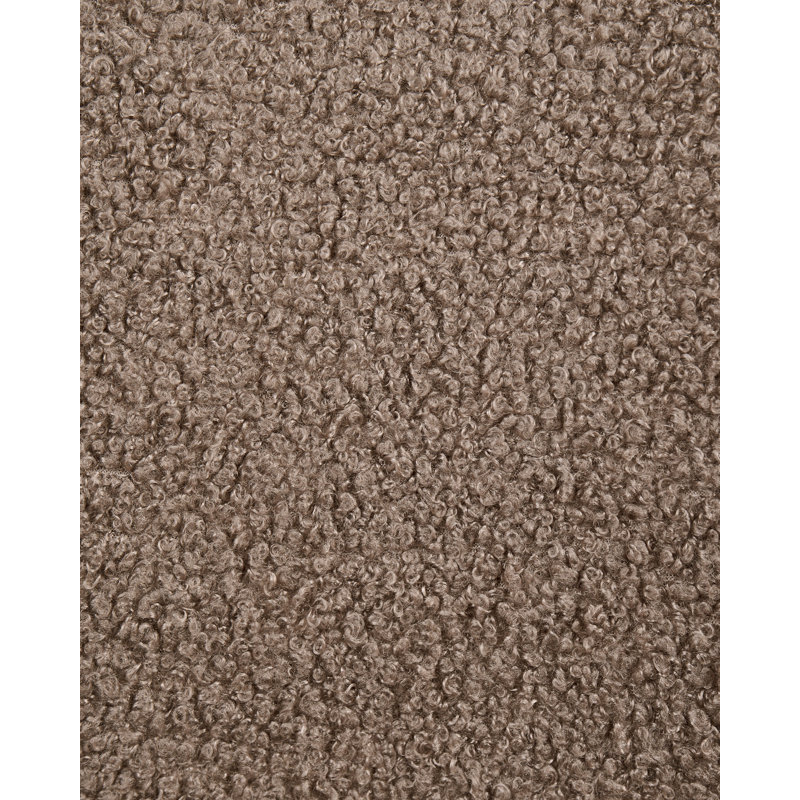 48cm H Boucle Upholstered Upholstered Back Armchair, Beige, Beige