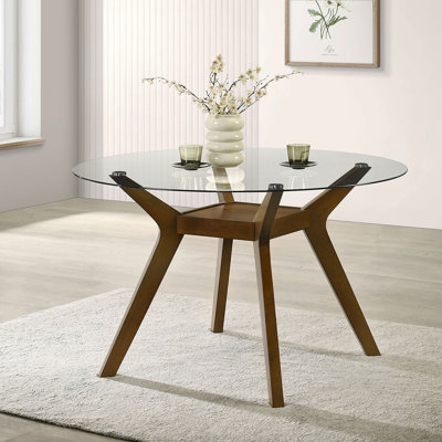 Table de salle à manger brune