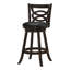 Caeron Swivel Stool in Black and Brown-782975358