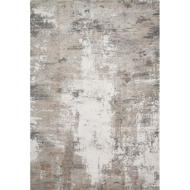 Jeffrey Viscose Abstract Indoor Rug, Runner 2'7" x 10'